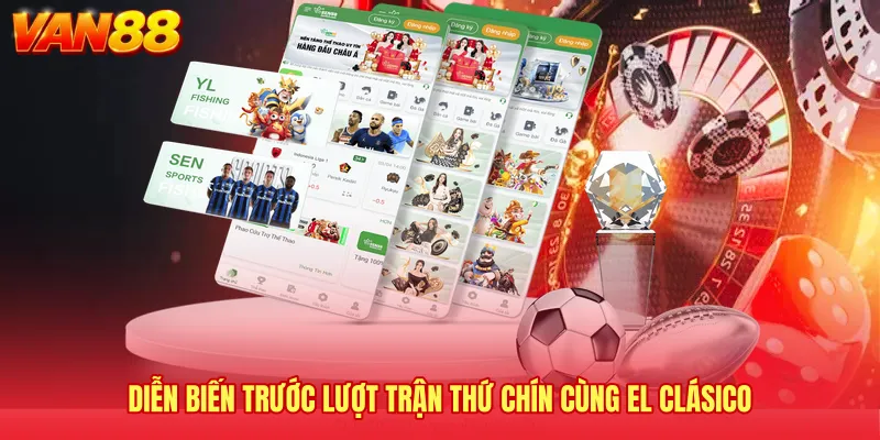 Diễn biến trước lượt trận thứ chín cùng El Clásico